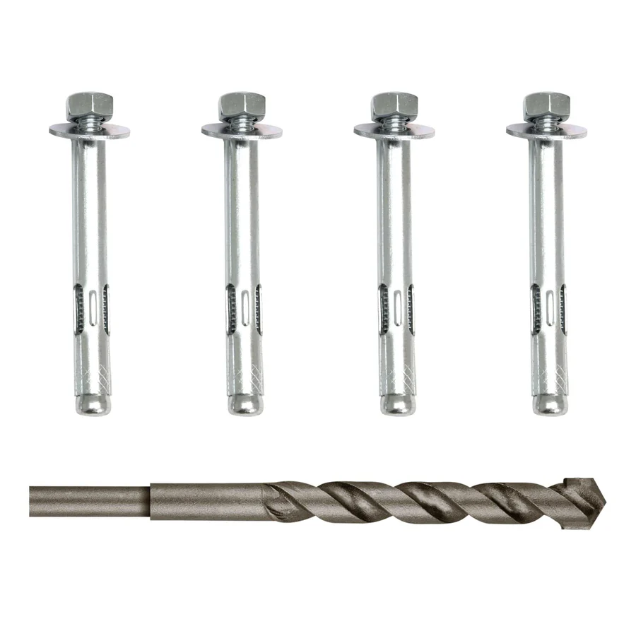 Concrete Floor Safe Anchoring Bolts with Drill Bit